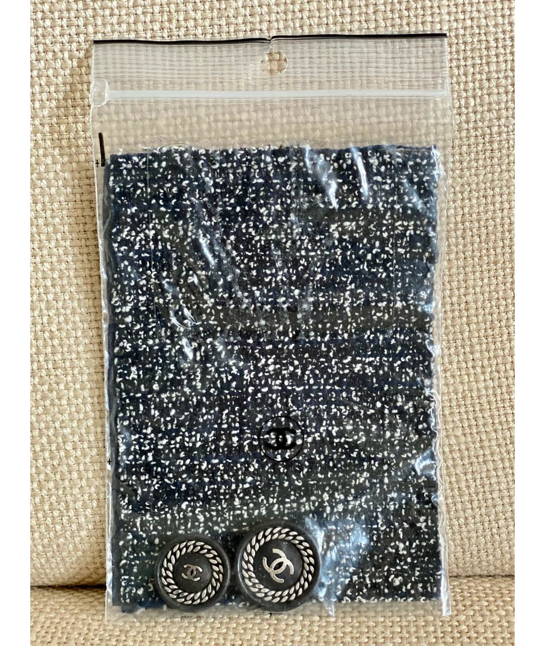 CHANEL Синий твидовый жакет/пиджак, фото 8