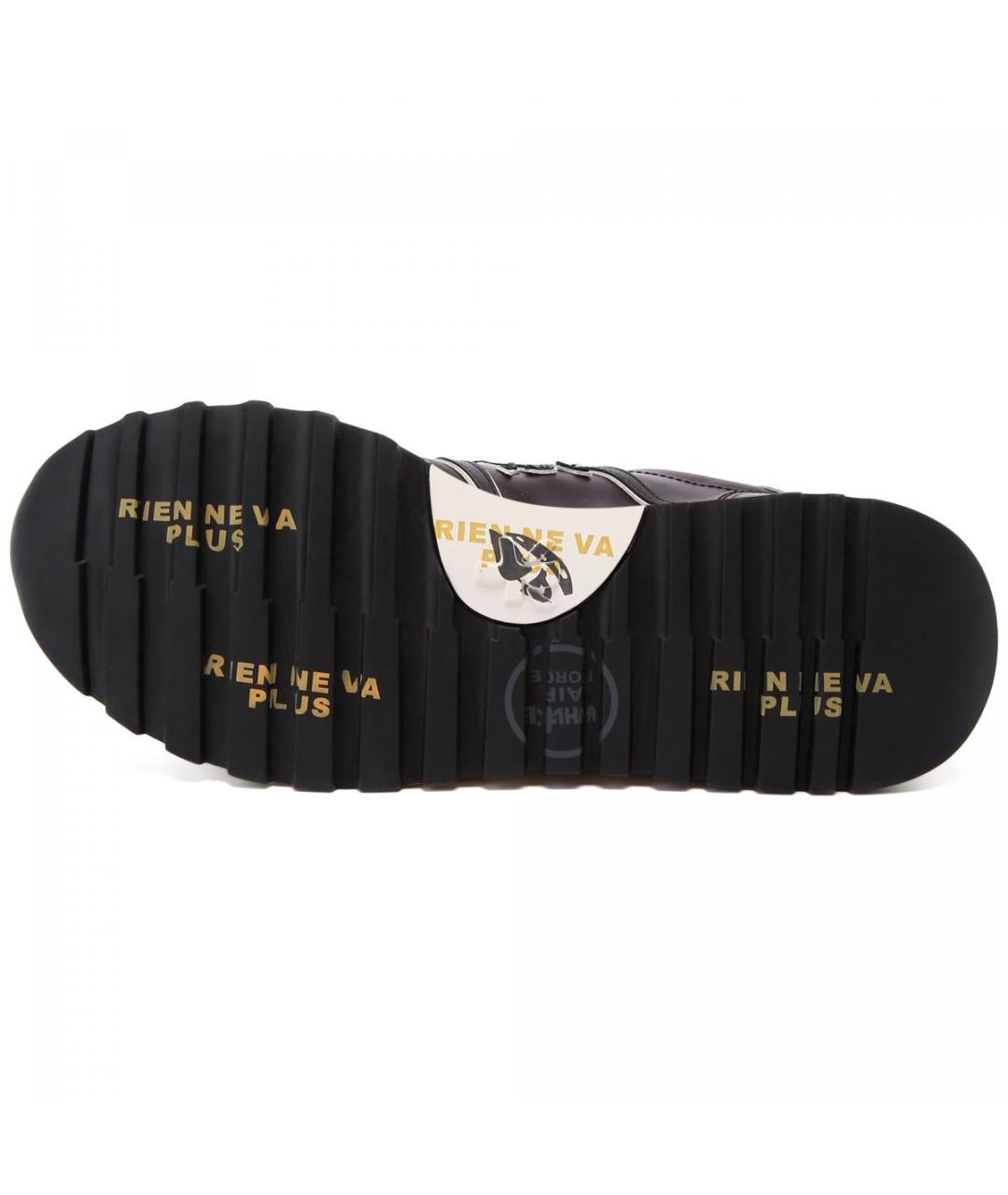 PREMIATA Черные кожаные низкие кроссовки / кеды, фото 5