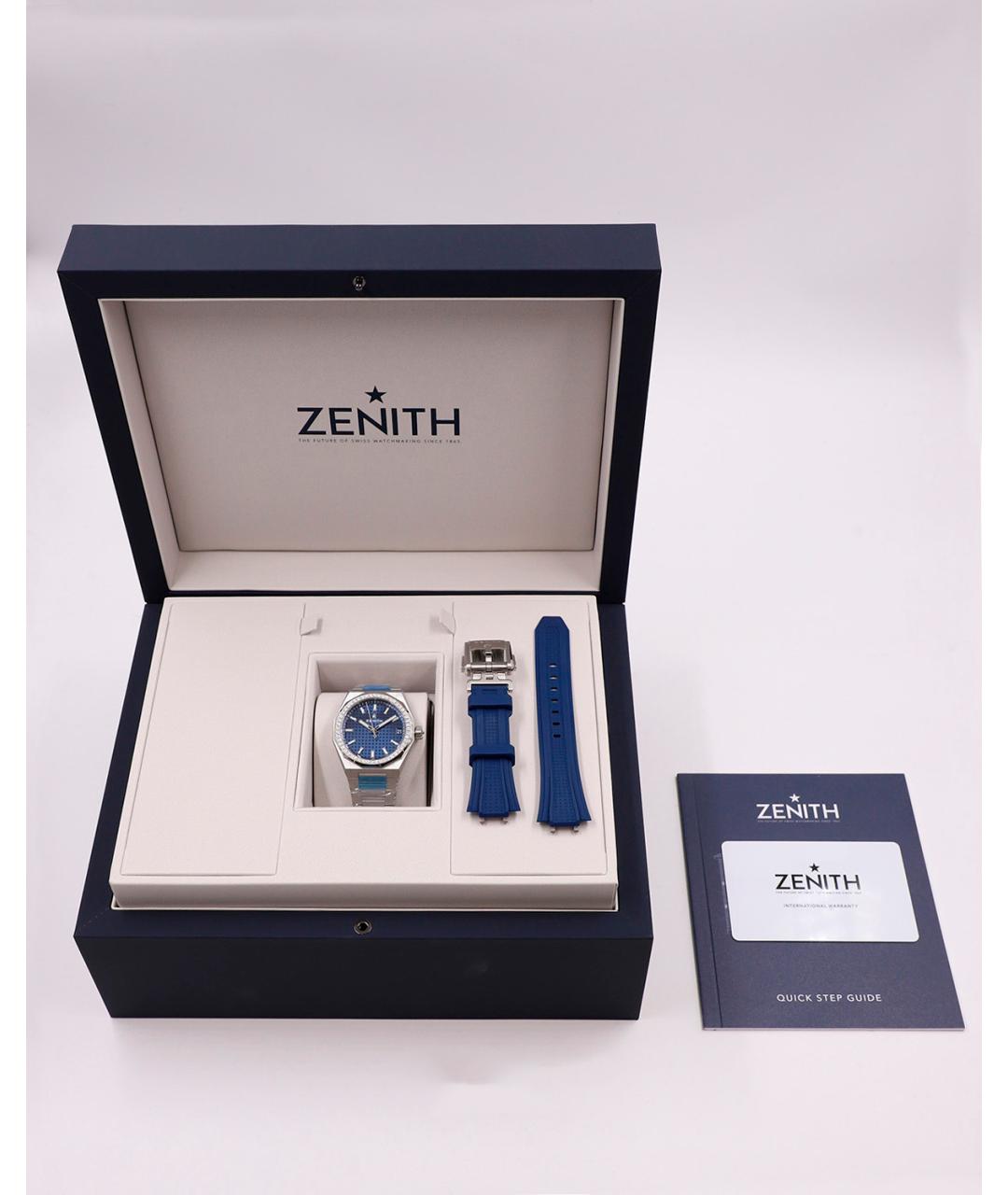 ZENITH Синие часы, фото 7