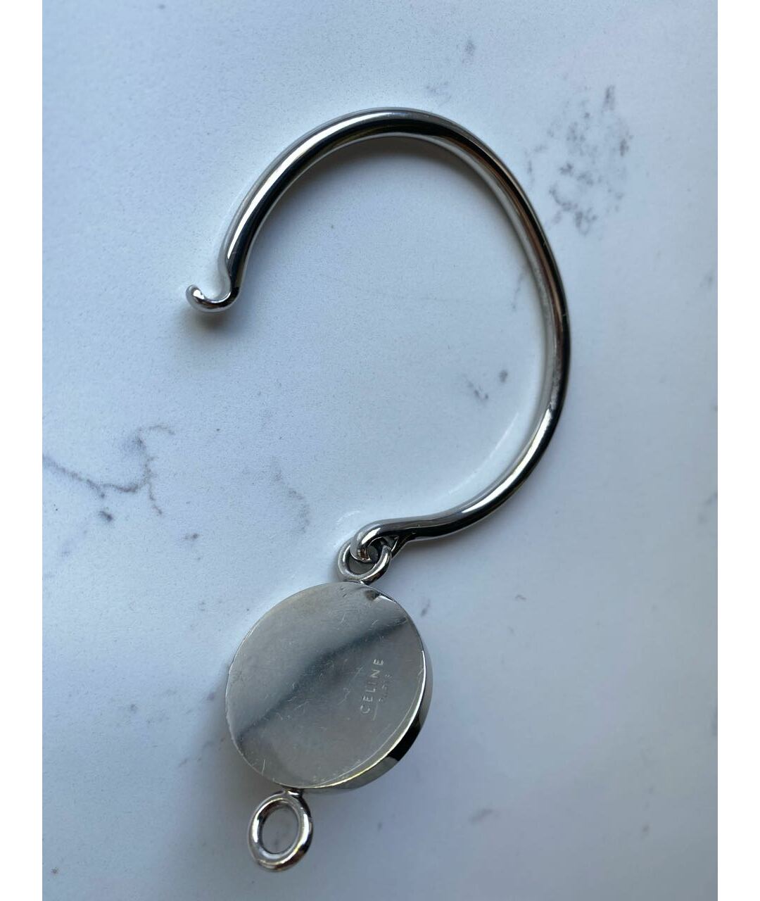 CELINE PRE-OWNED Серебрянный металлический браслет, фото 3