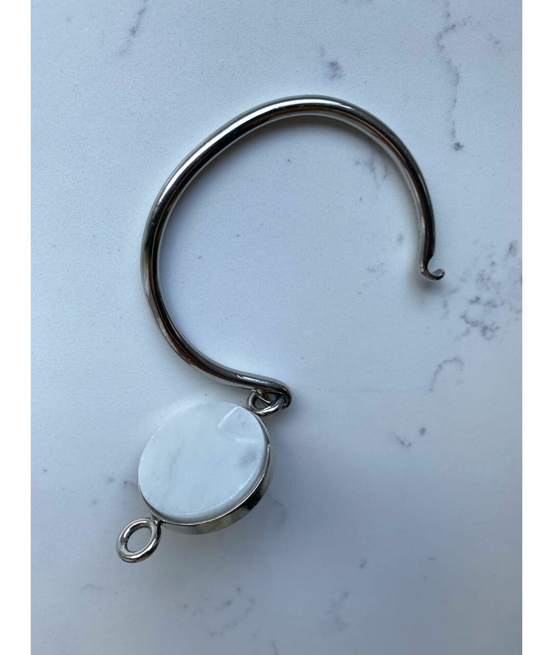 CELINE PRE-OWNED Серебрянный металлический браслет, фото 4