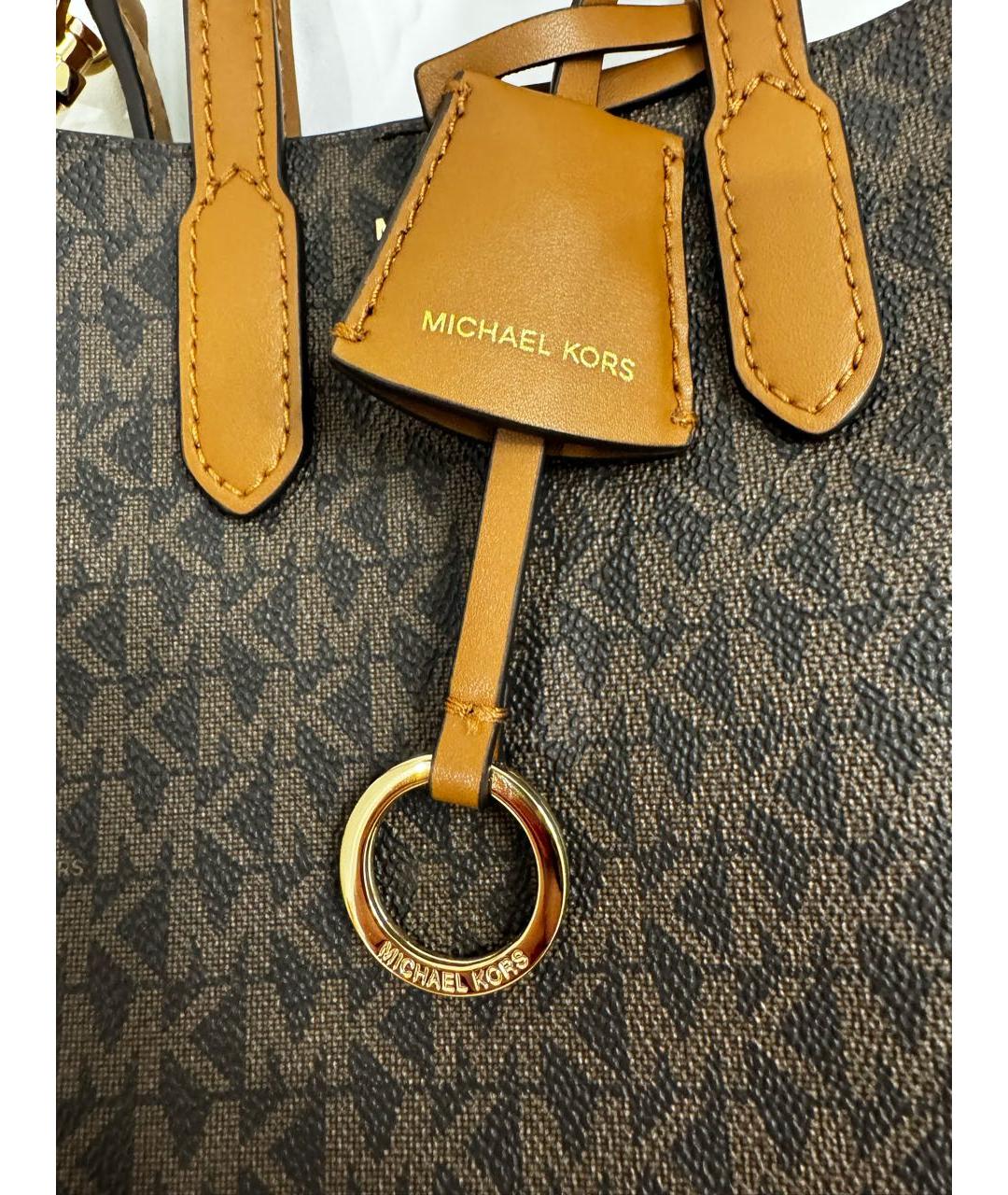 MICHAEL KORS Коричневая сумка на плечо, фото 3