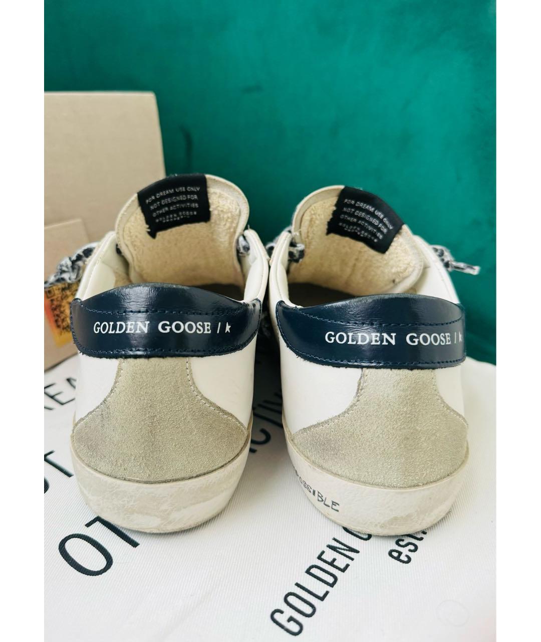 GOLDEN GOOSE DELUXE BRAND Белые кожаные кеды, фото 4