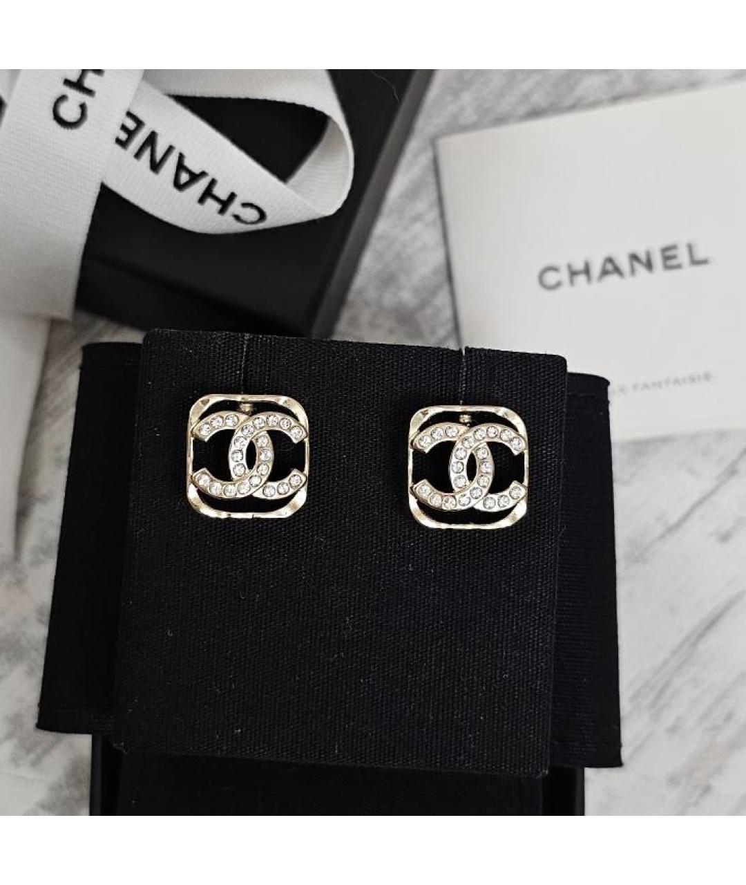 CHANEL Золотые серьги, фото 8