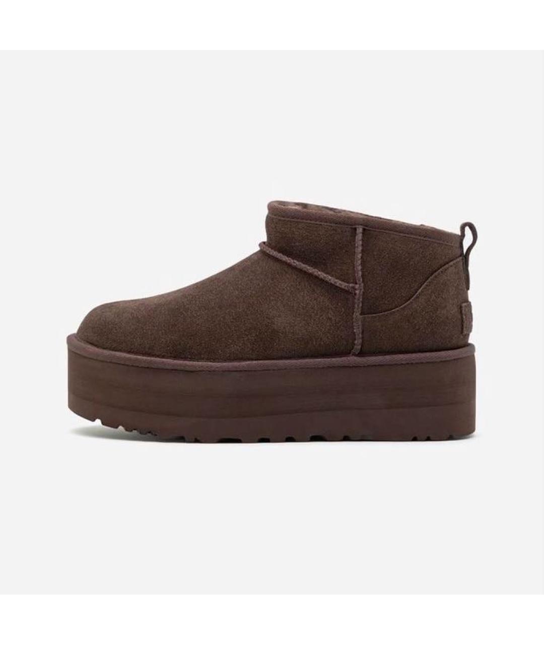 UGG AUSTRALIA Коричневые замшевые ботинки, фото 3