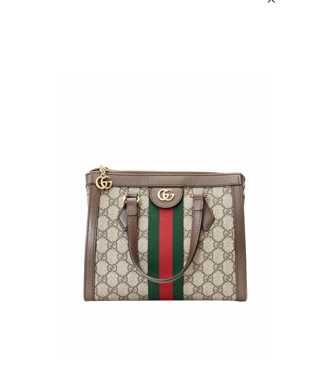 GUCCI Коричневая сумка с короткими ручками, фото 1