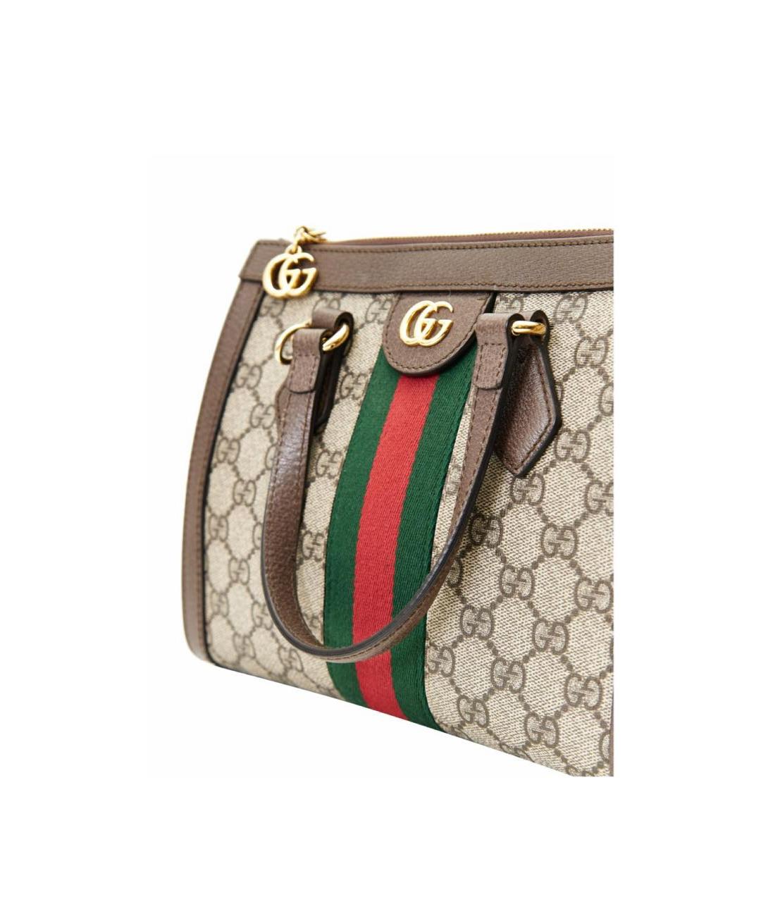 GUCCI Коричневая сумка с короткими ручками, фото 3