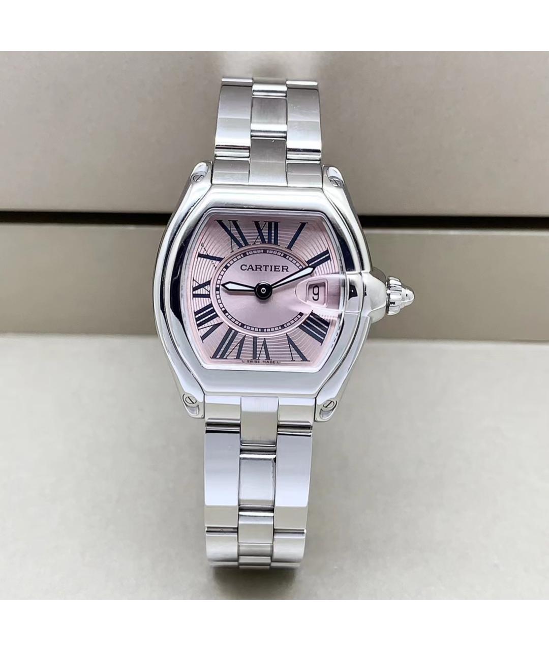 CARTIER Розовые часы, фото 9