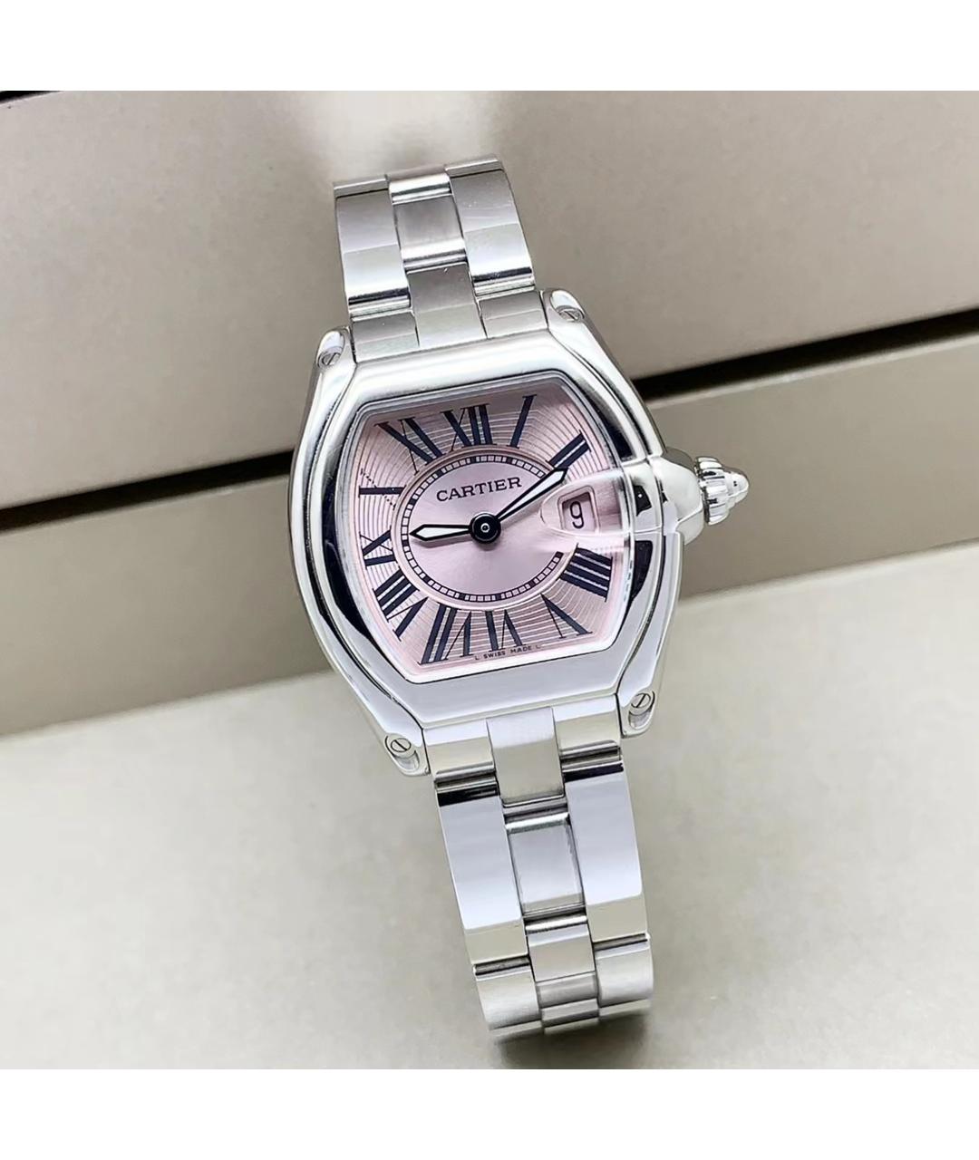 CARTIER Розовые часы, фото 2