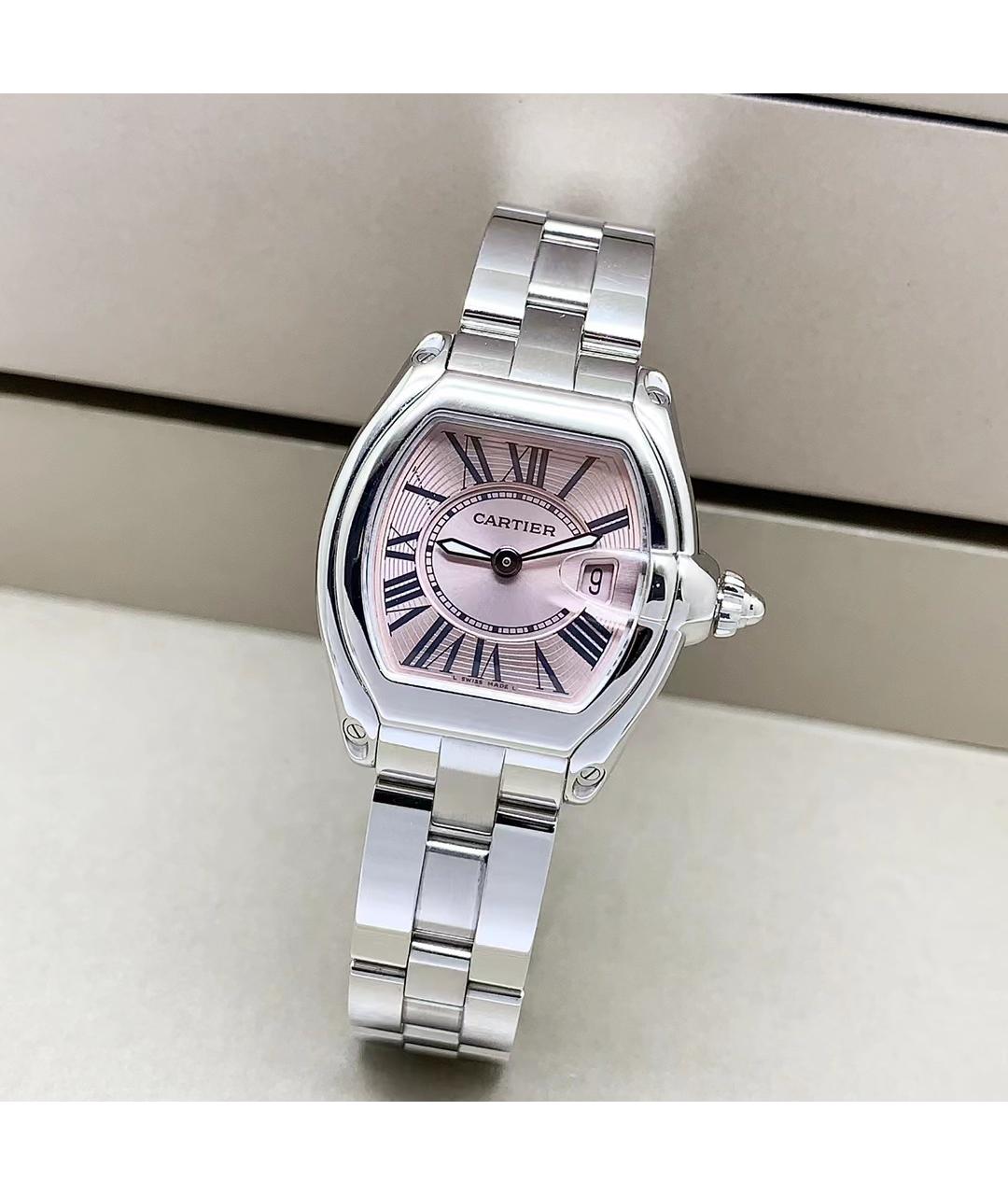 CARTIER Розовые часы, фото 8