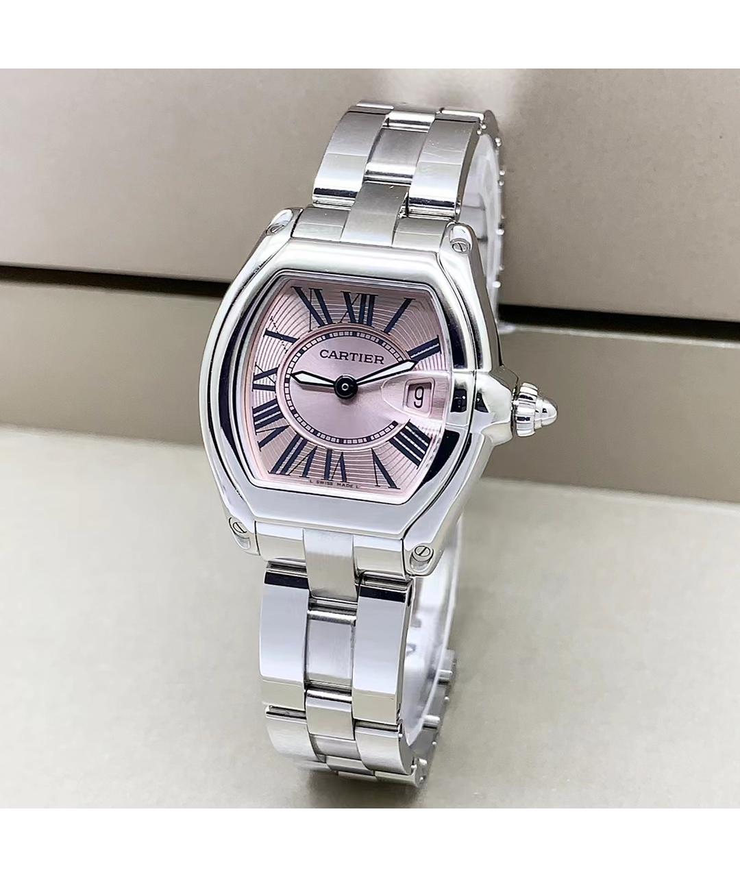 CARTIER Розовые часы, фото 4