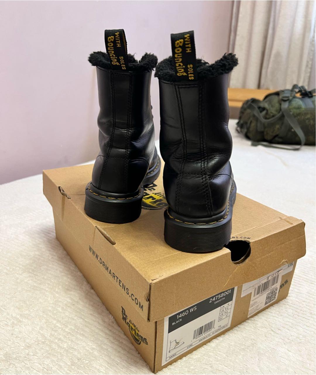 DR. MARTENS Черные кожаные ботинки, фото 4