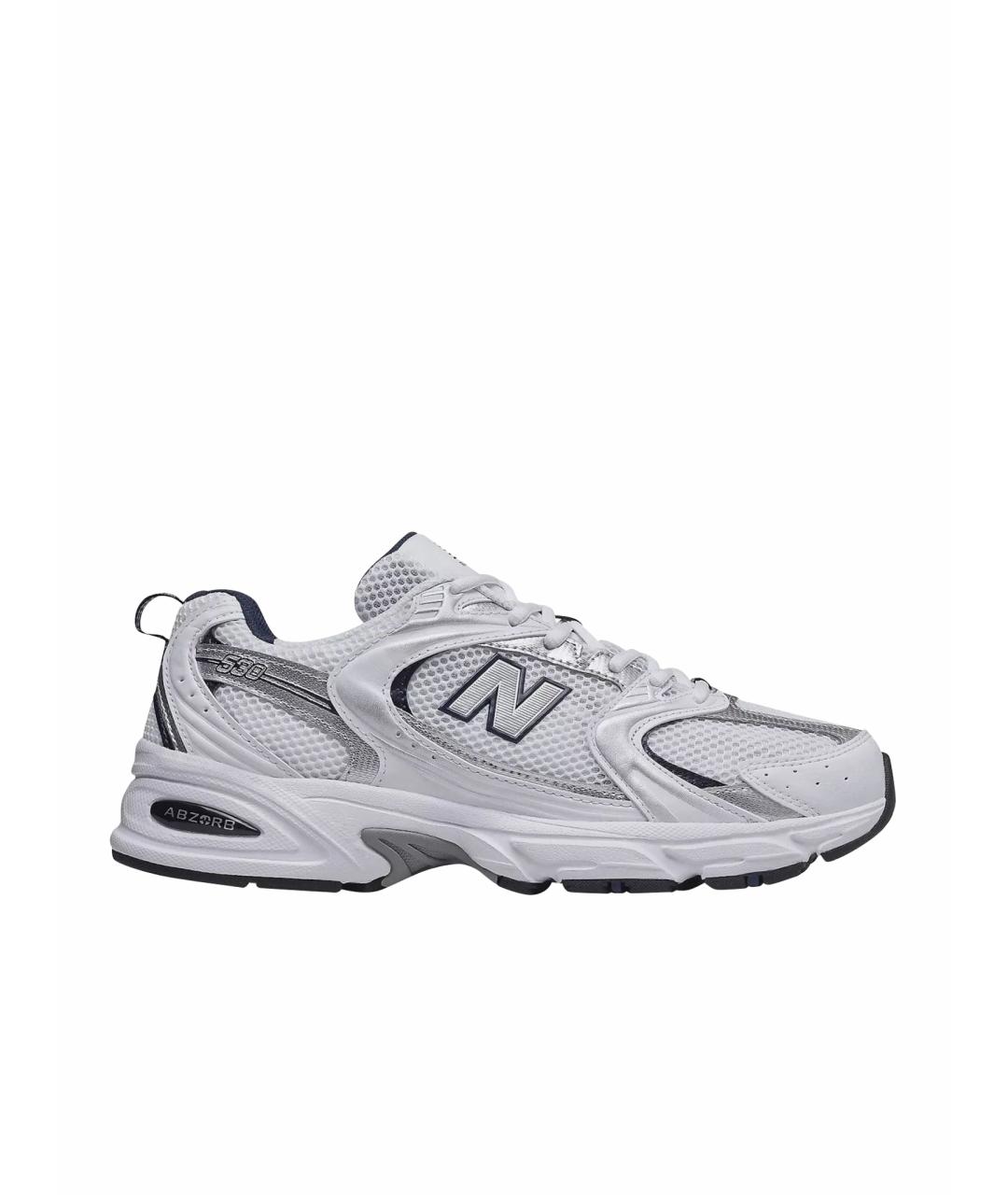 NEW BALANCE Белые текстильные кроссовки, фото 1