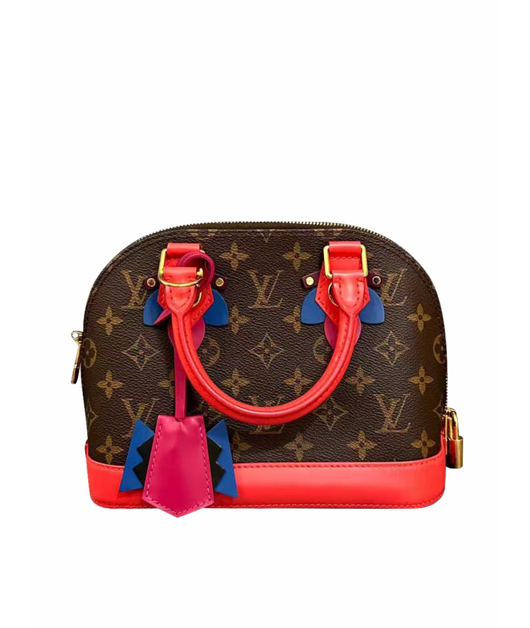 LOUIS VUITTON Красная сумка с короткими ручками, фото 1