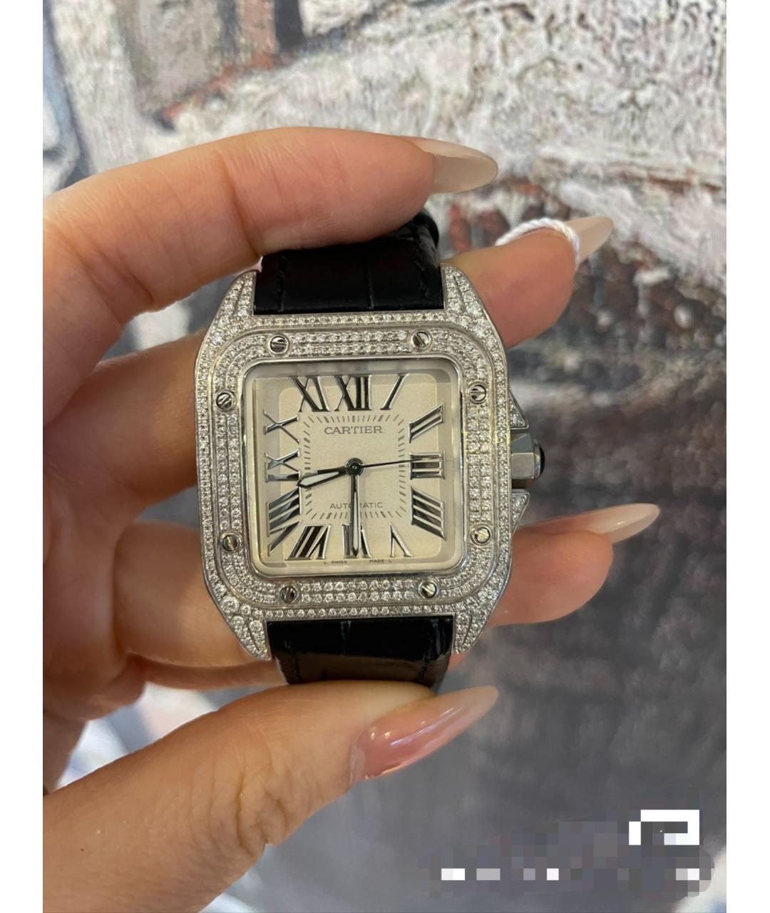 CARTIER Белые часы, фото 6