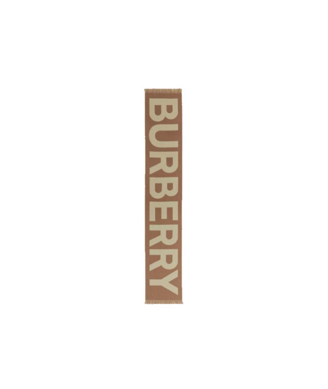 BURBERRY Коричневый шарф, фото 2