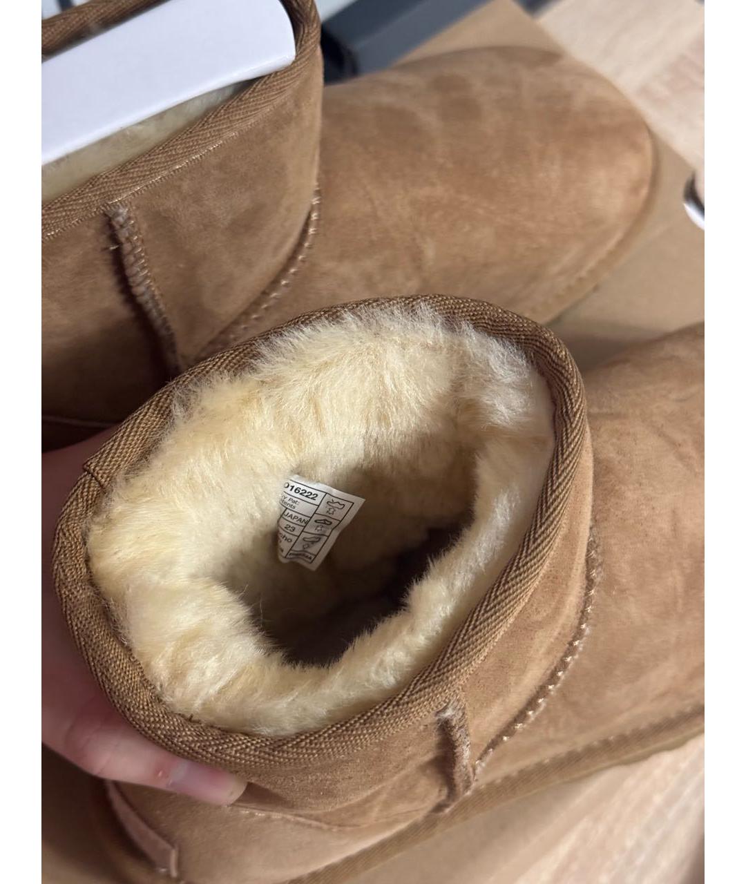 UGG AUSTRALIA Коричневые замшевые ботинки, фото 3