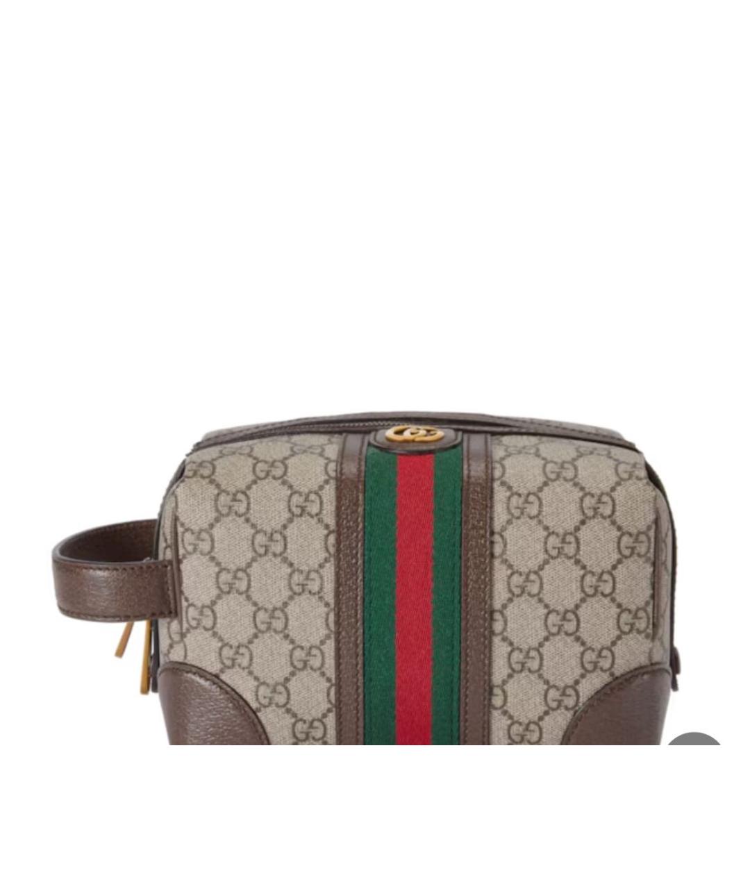 GUCCI Коричневая барсетка, фото 2