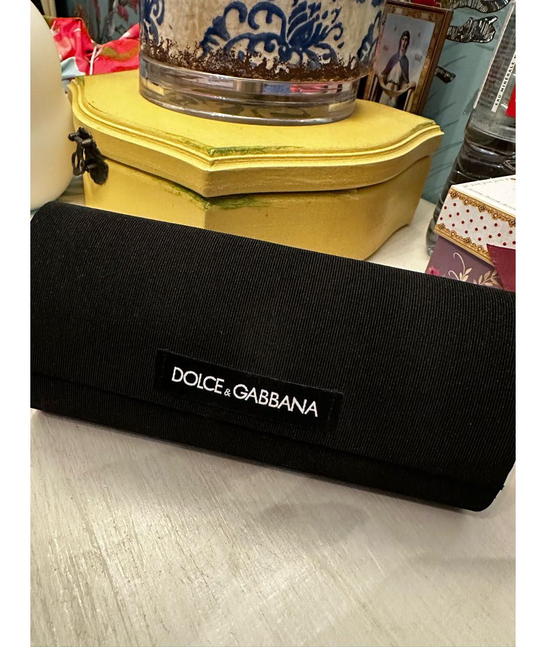 DOLCE&GABBANA Коричневые пластиковые солнцезащитные очки, фото 4