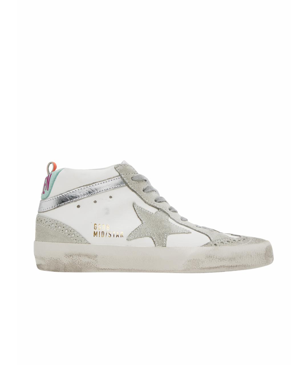 GOLDEN GOOSE DELUXE BRAND Серые кожаные кеды, фото 1