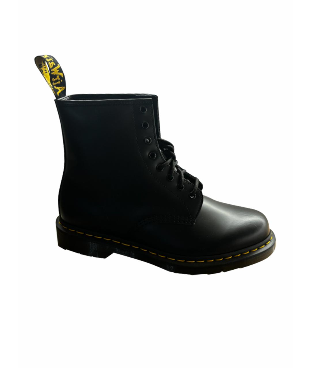 DR. MARTENS Черные кожаные высокие ботинки, фото 1