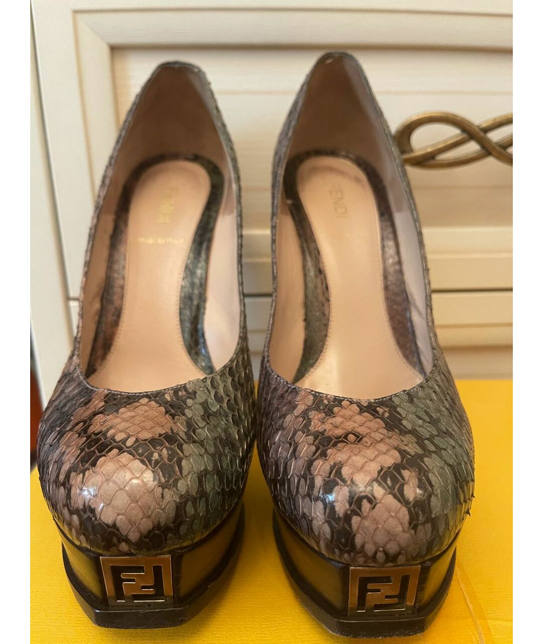 FENDI Мульти туфли из экзотической кожи, фото 2