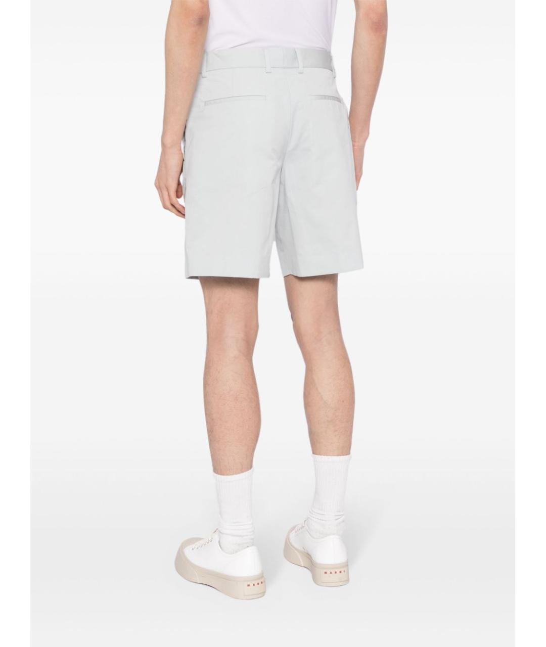 OFF-WHITE Серые хлопковые повседневные брюки, фото 4