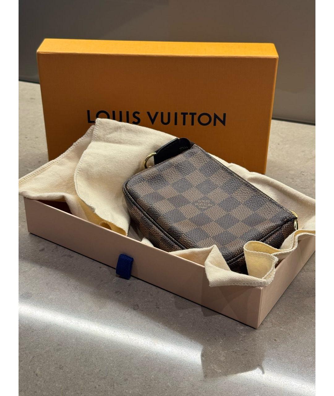 LOUIS VUITTON Коричневая сумка с короткими ручками, фото 2