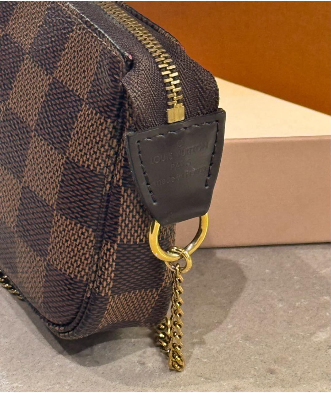 LOUIS VUITTON Коричневая сумка с короткими ручками, фото 5