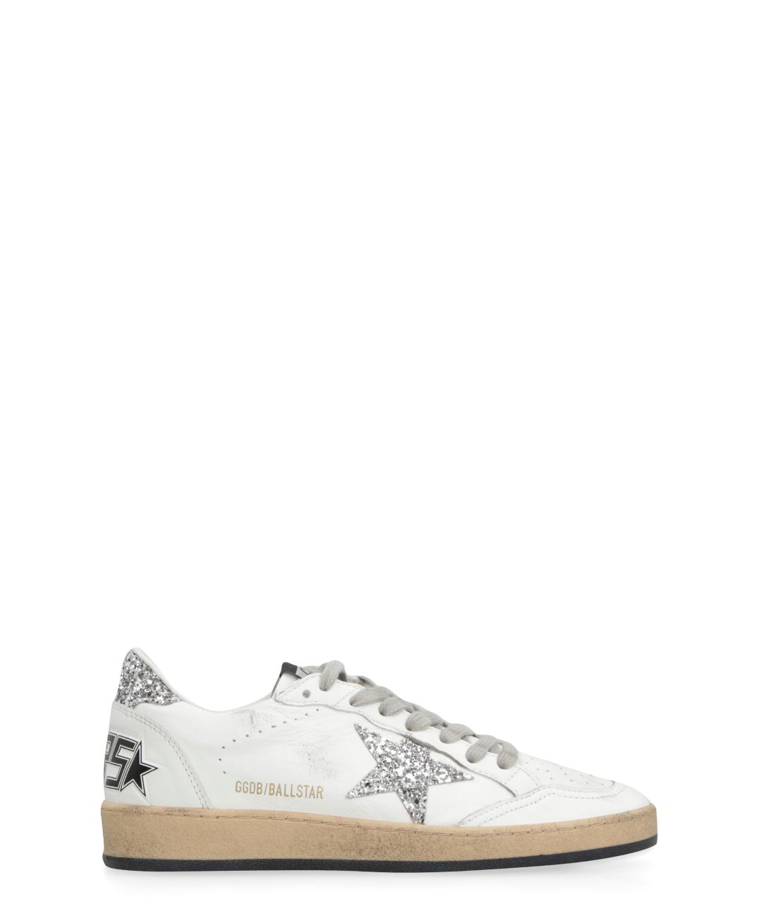 GOLDEN GOOSE DELUXE BRAND Белые кожаные кеды, фото 1