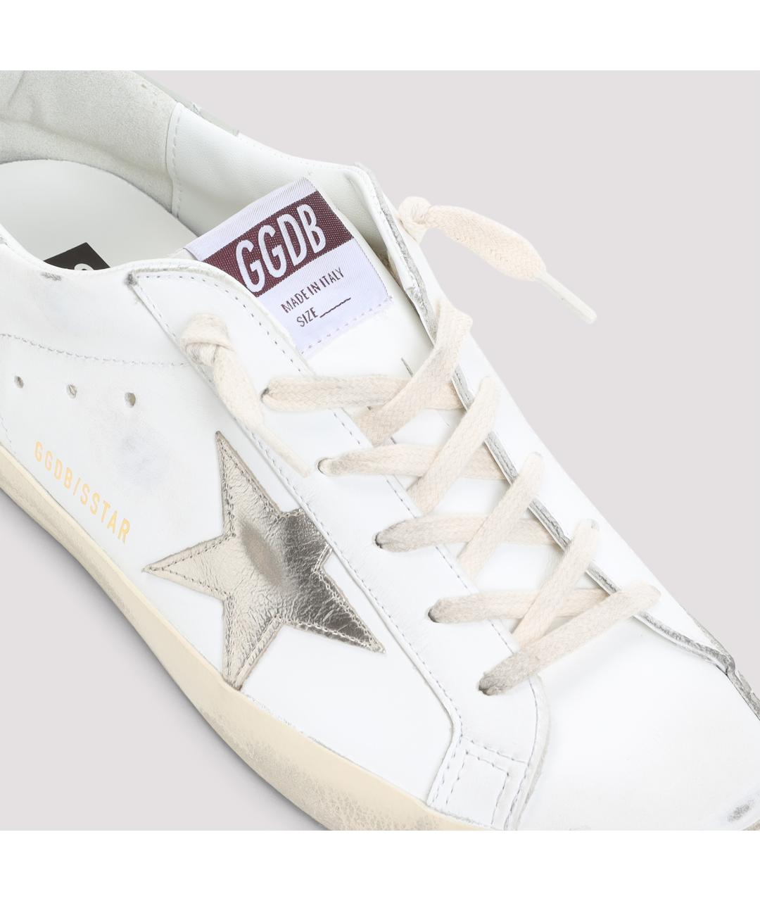 GOLDEN GOOSE DELUXE BRAND Белые кожаные кеды, фото 4