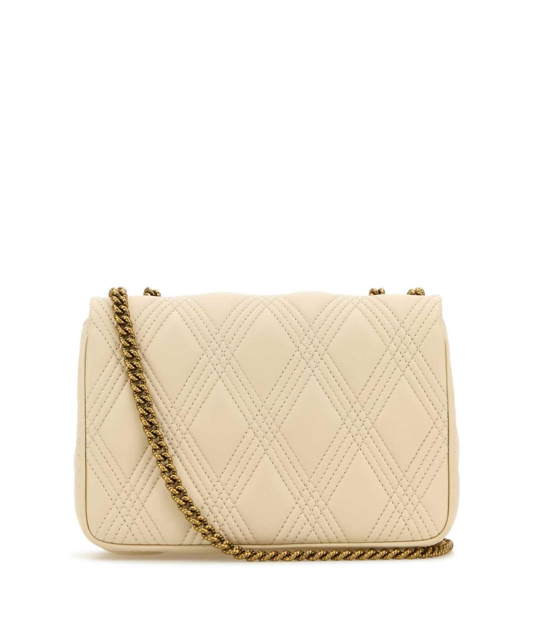 VALENTINO Бежевая кожаная сумка через плечо, фото 3