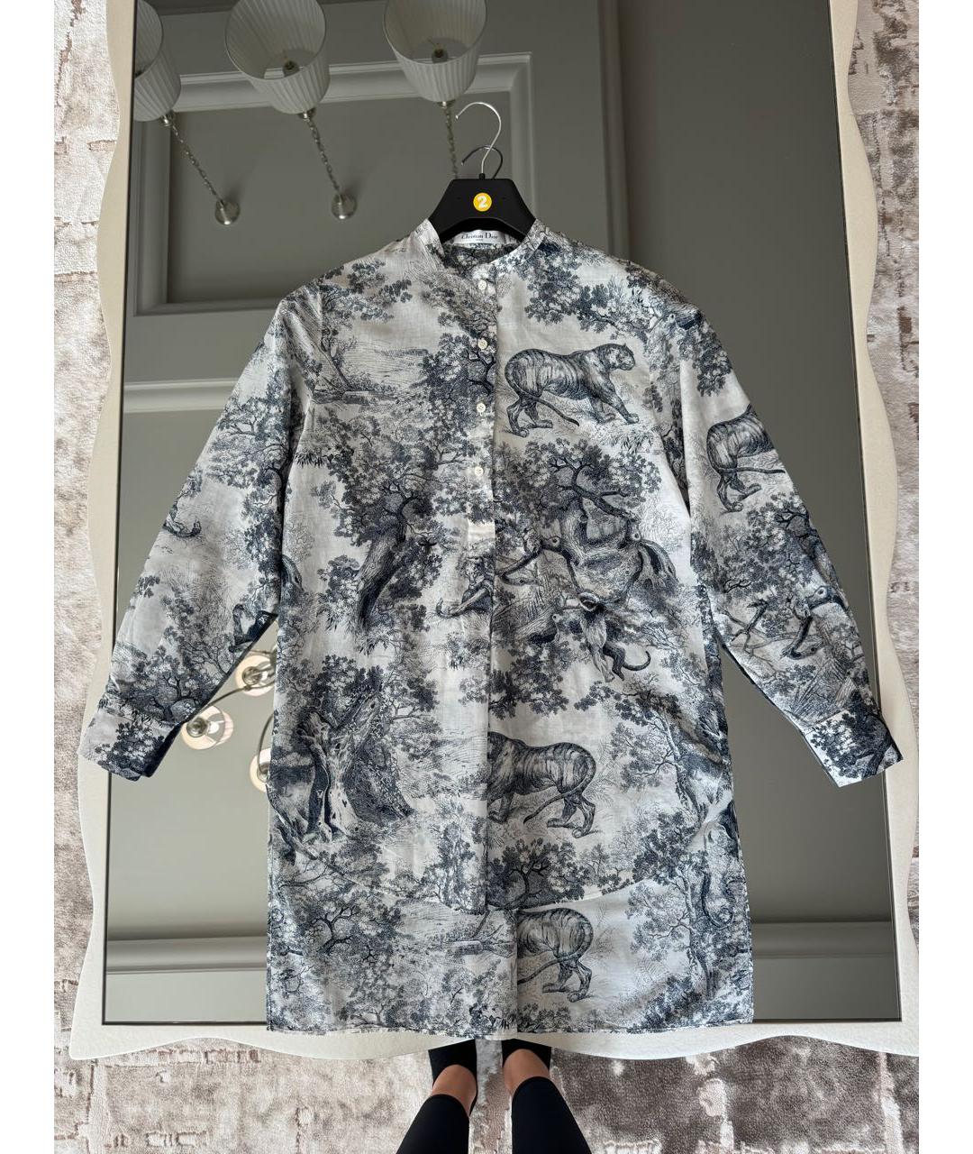 CHRISTIAN DIOR Мульти хлопковая рубашка, фото 5