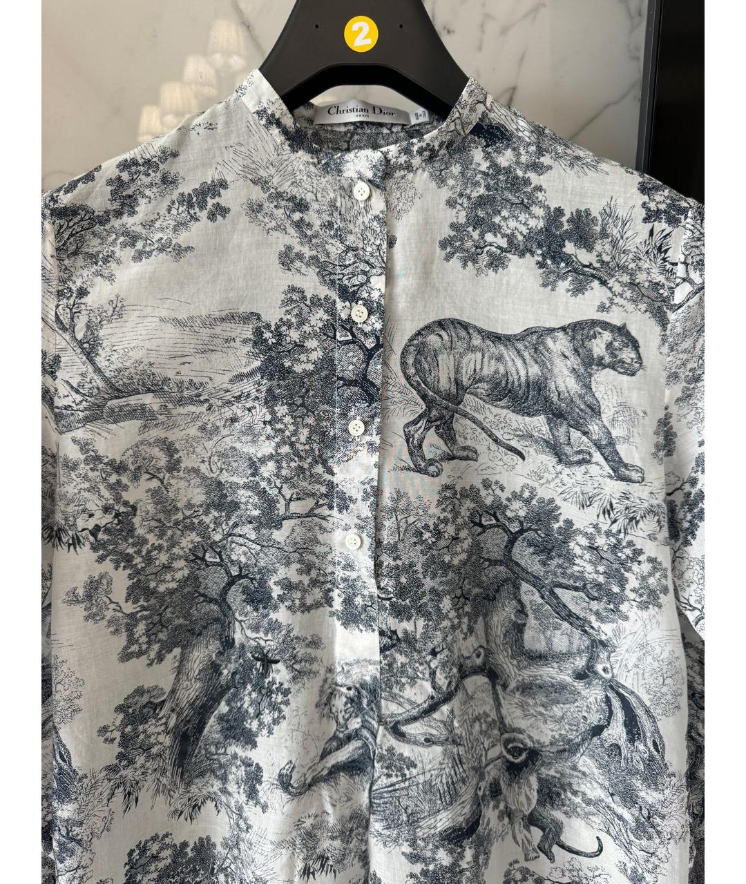 CHRISTIAN DIOR Мульти хлопковая рубашка, фото 4