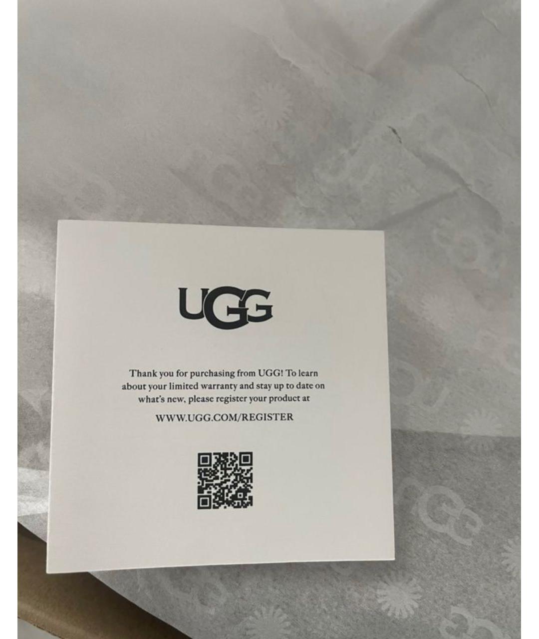 UGG AUSTRALIA Бежевые замшевые полусапоги, фото 6