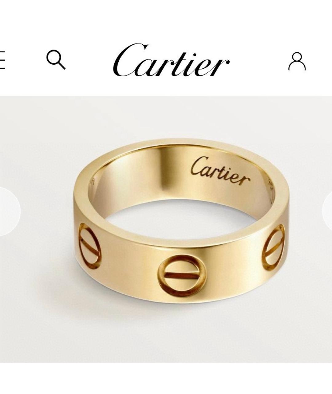 CARTIER Желтое кольцо из желтого золота, фото 7