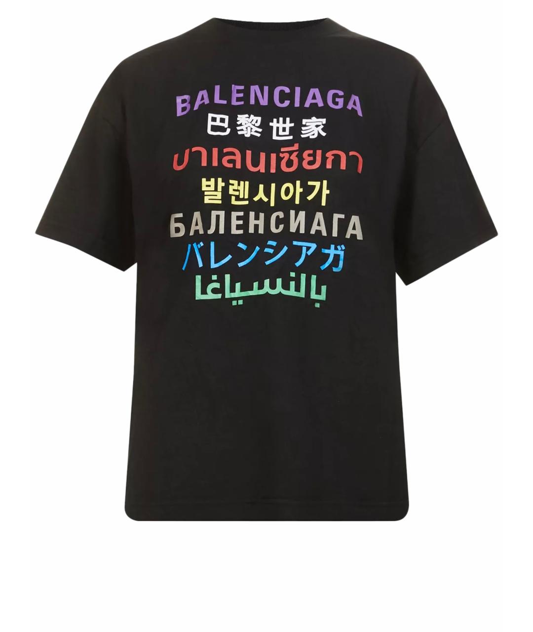 BALENCIAGA Черная футболка, фото 1