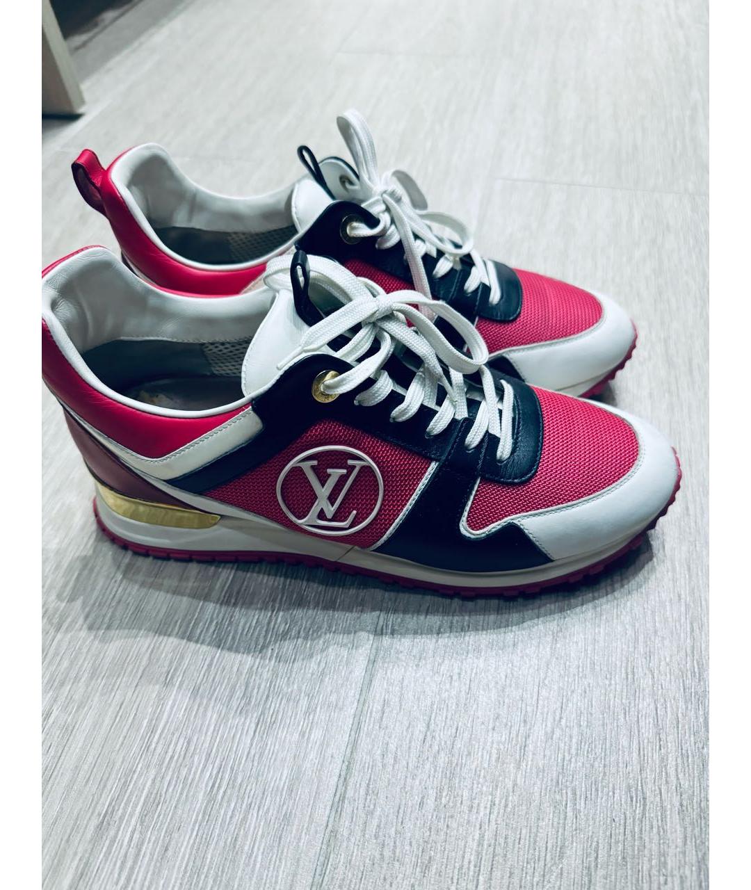 LOUIS VUITTON Фуксия кроссовки, фото 4