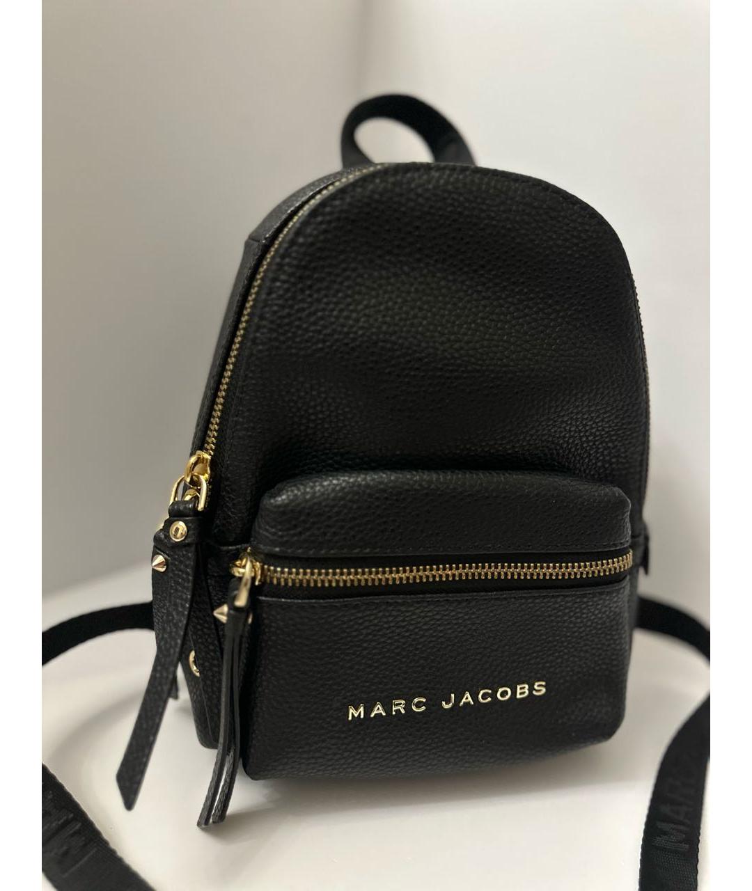 MARC JACOBS Черный кожаный рюкзак, фото 9