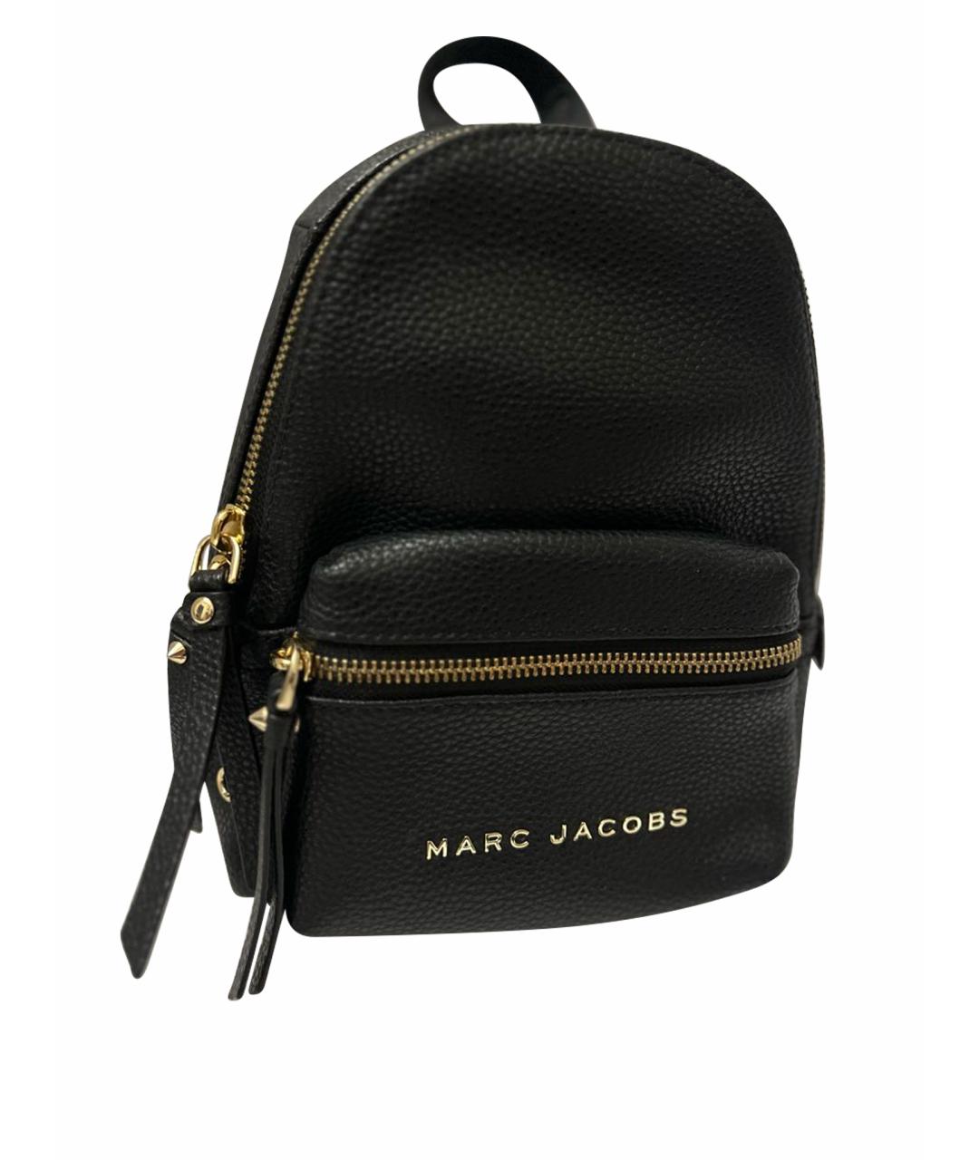 MARC JACOBS Черный кожаный рюкзак, фото 1