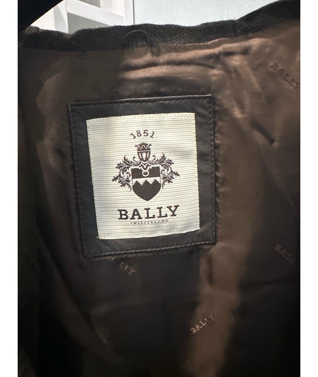 BALLY Коричневая кожаная куртка, фото 3