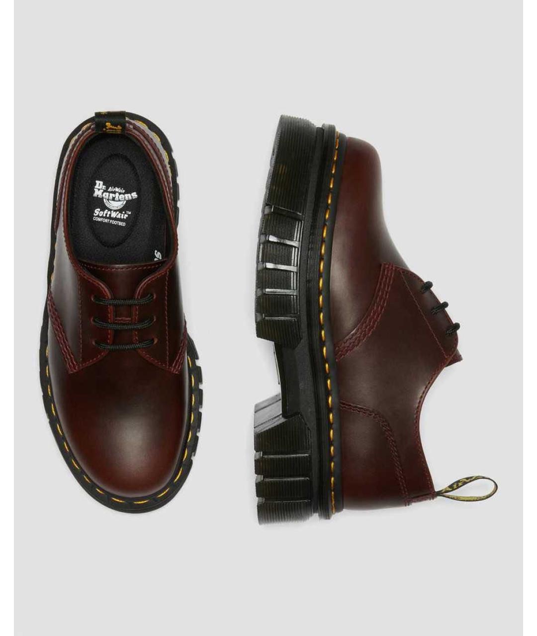 DR. MARTENS Коричневые кожаные ботинки, фото 3