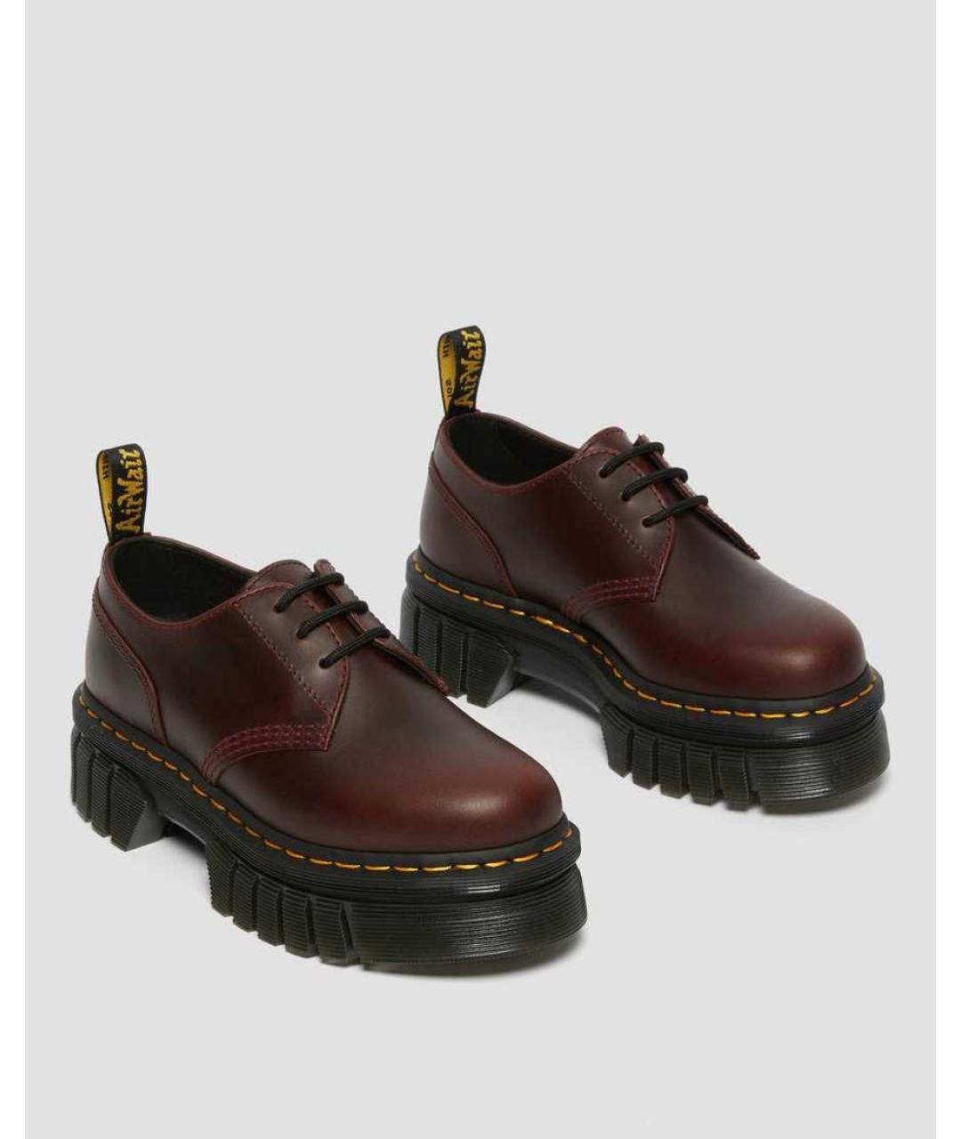 DR. MARTENS Коричневые кожаные ботинки, фото 2