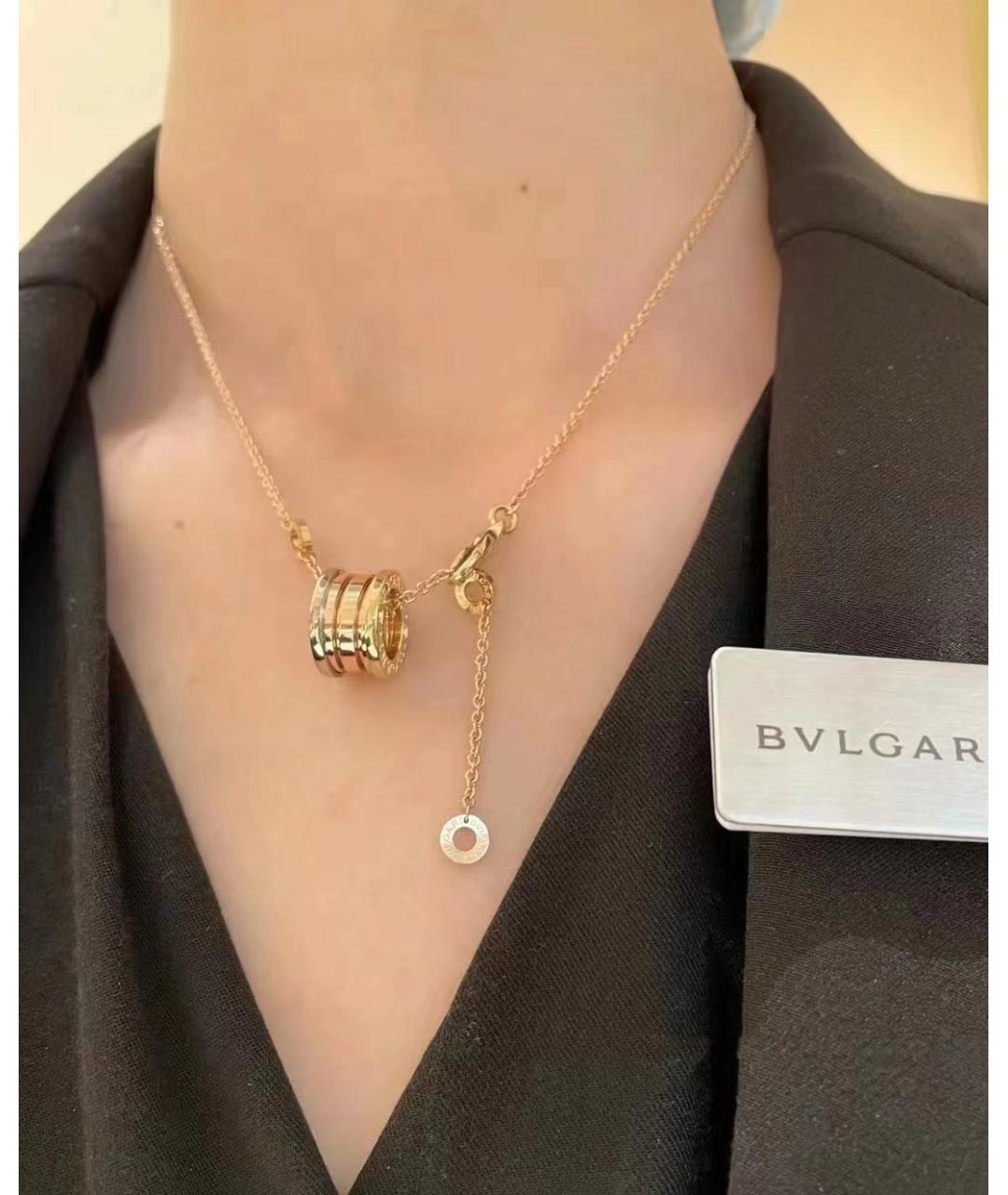 BVLGARI Золотое колье из желтого золота, фото 7