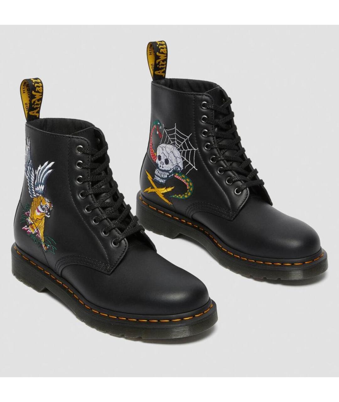 DR. MARTENS Черные кожаные ботинки, фото 2