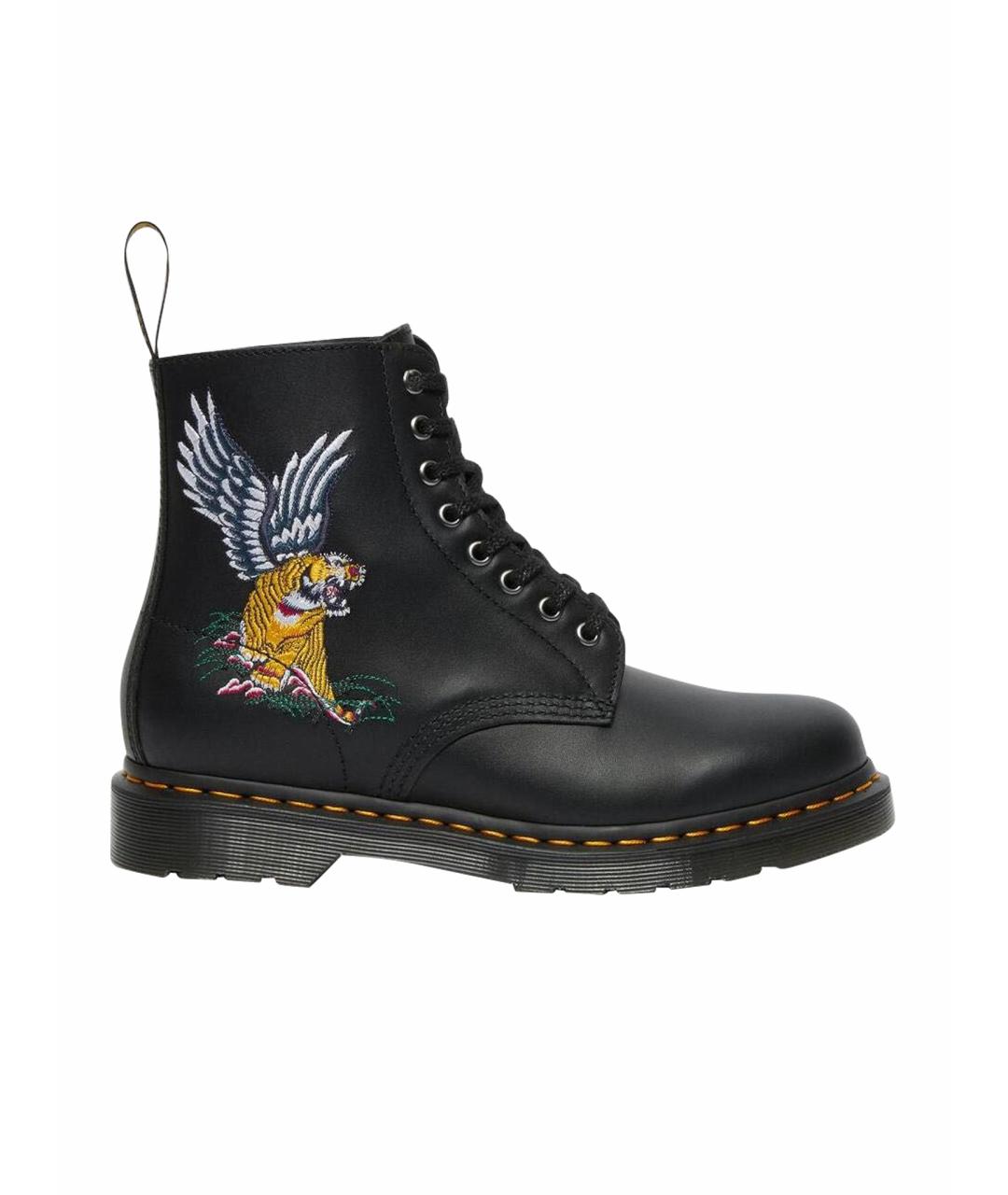 DR. MARTENS Черные кожаные ботинки, фото 1