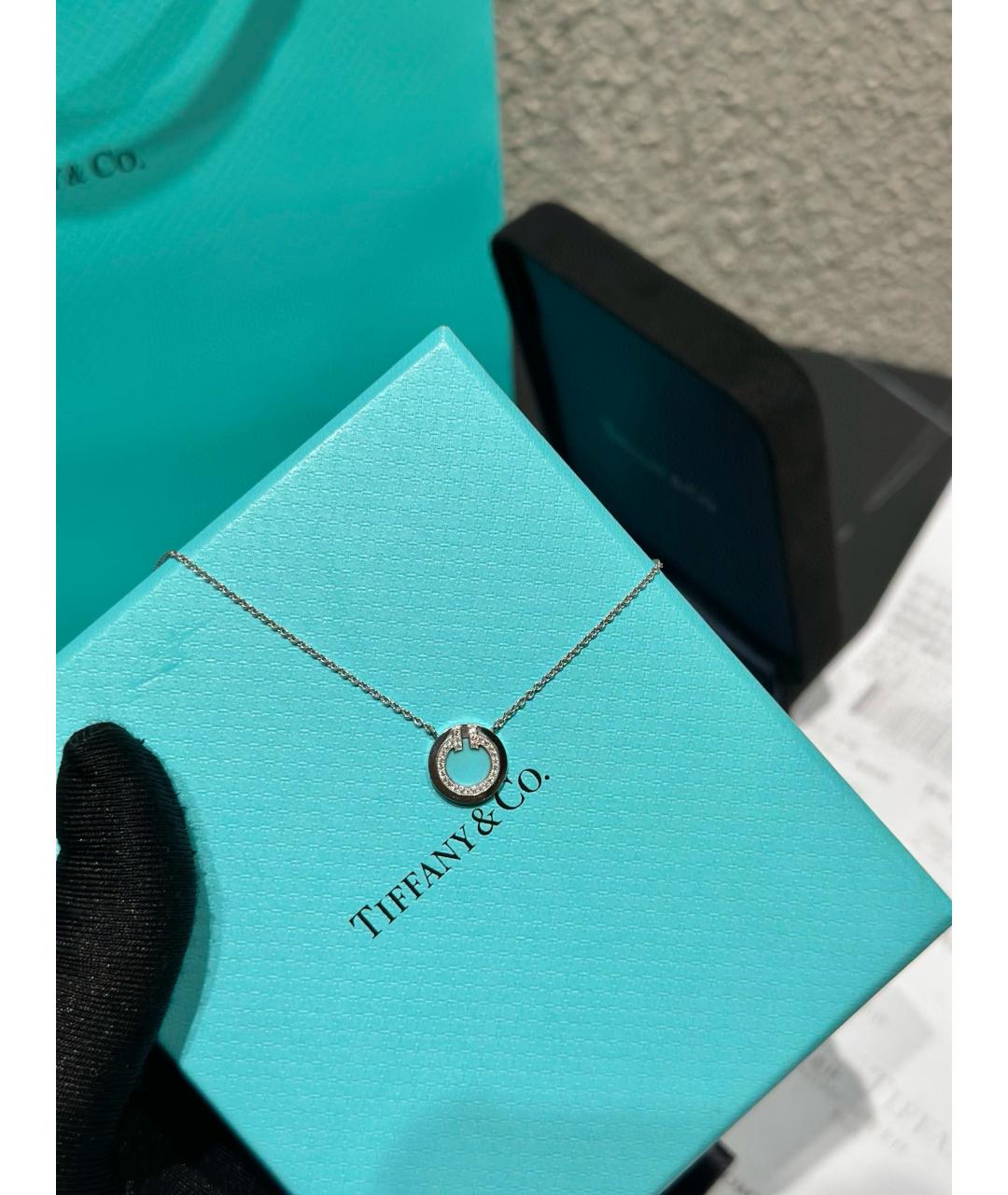 TIFFANY&CO Бирюзовое колье из белого золота, фото 5