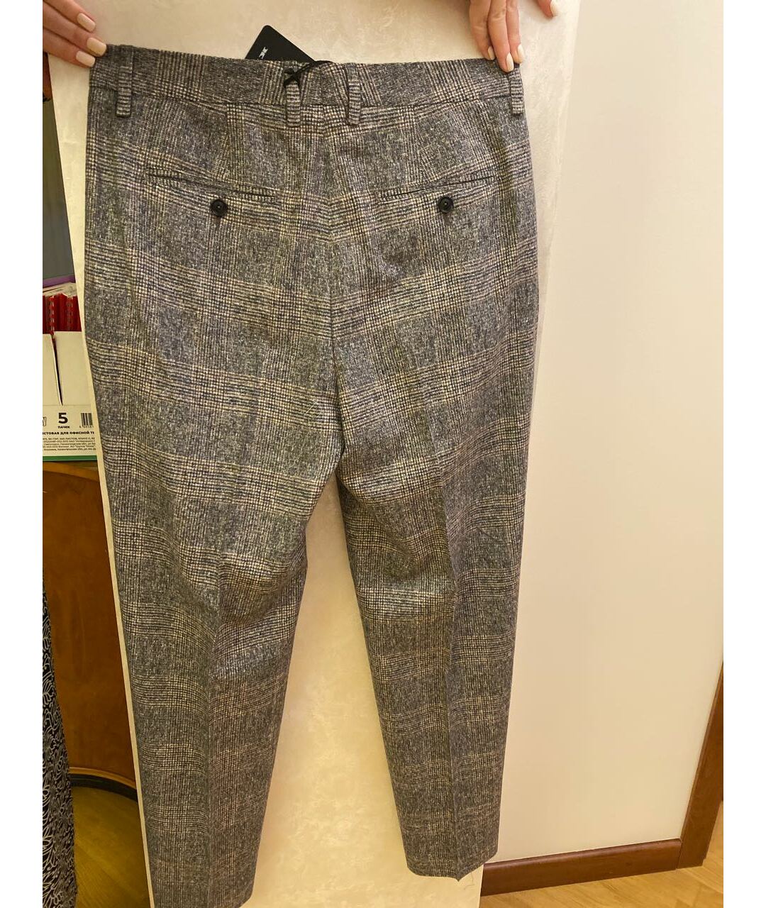 KITON Мульти шерстяные прямые брюки, фото 2