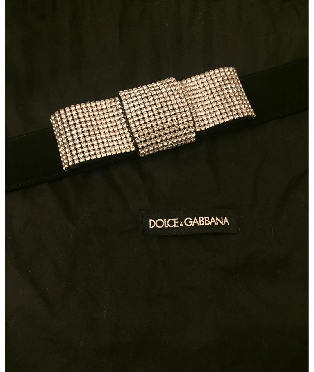 DOLCE&GABBANA Черный замшевый ремень, фото 2