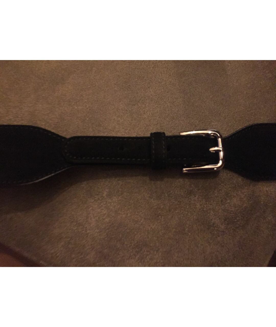 DOLCE&GABBANA Черный замшевый ремень, фото 5